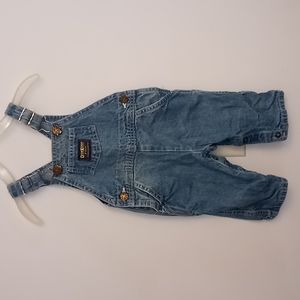 Vintage Oshkosh Overalls w/Bib Made in USA Sz. 12 mths